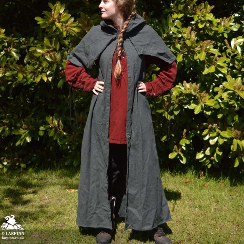 Abraxas Mantle/Duster - Mage Robes - Overcoats & Cloak - LARP Costume