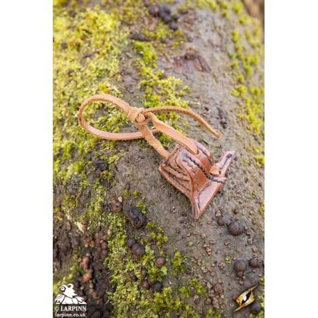 LARP Weapon Scabbard Hook - Elven - Brown