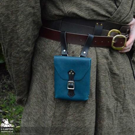 Corym A6 Leather Pouch - Teal