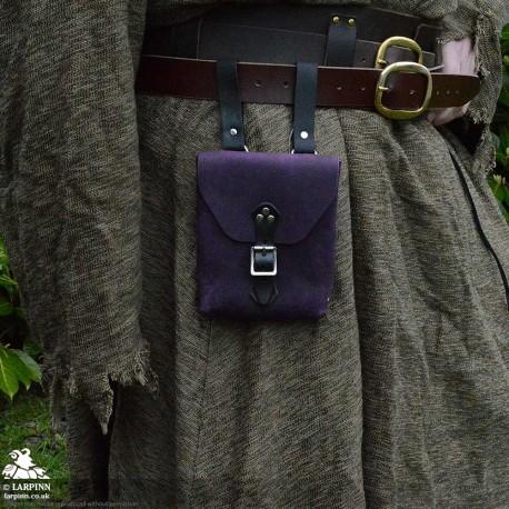 Corym A6 Leather Pouch - Purple