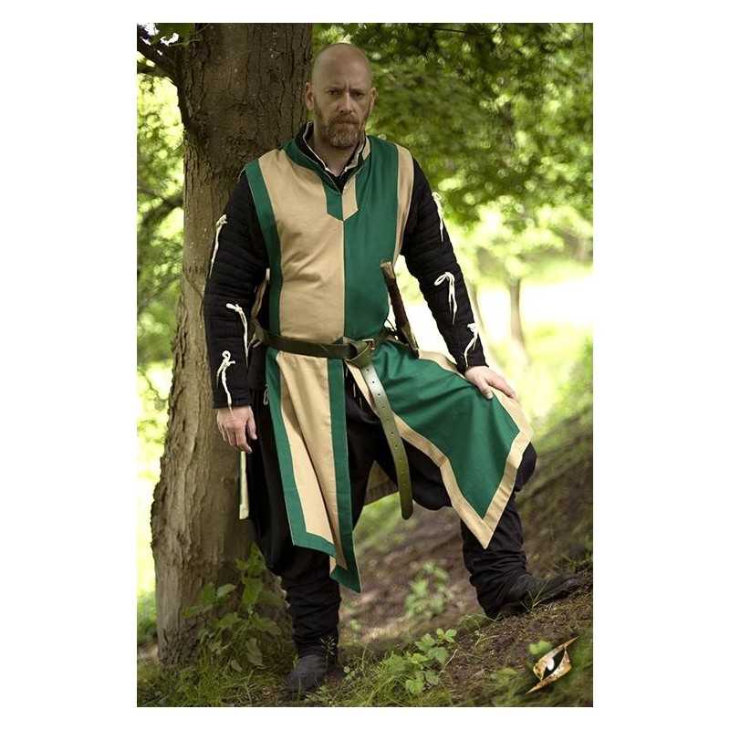 War Tabard Green Beige Coat Of Arms Tabard Medieval Larp Costume