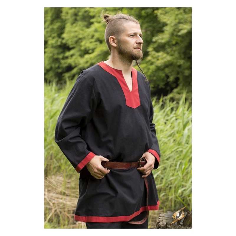 Guy Tunic - Black - LARP, Cosplay and Theater Costume