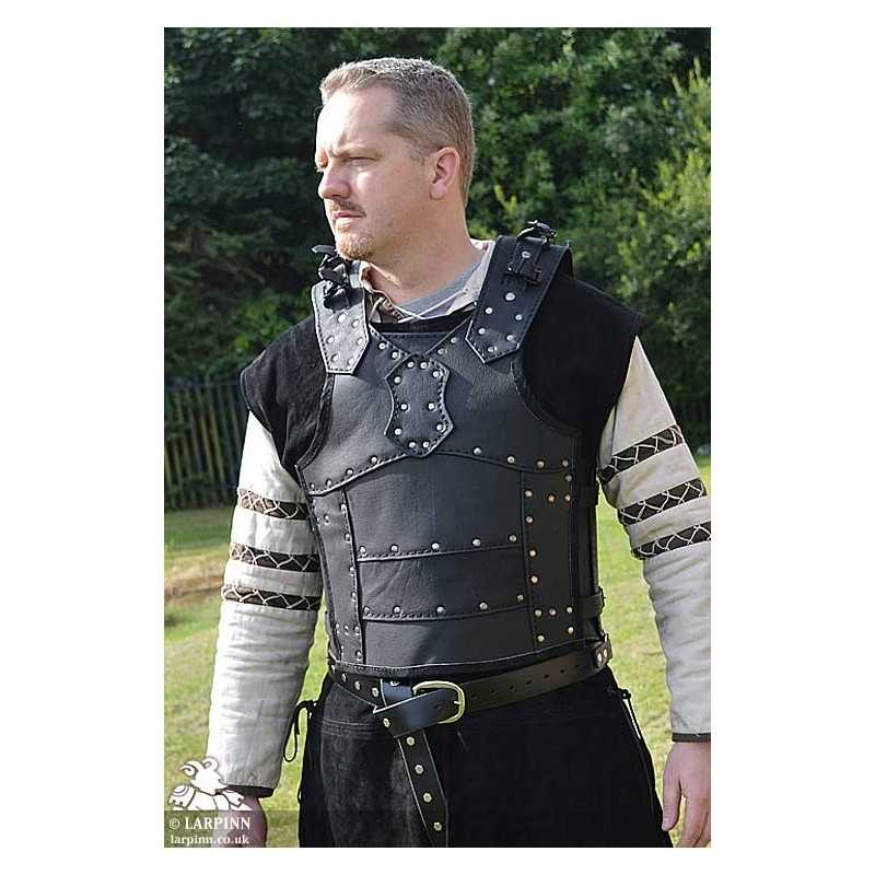 Ulric Leather Body Armour - Black - LARP Breatplate Chest Armour