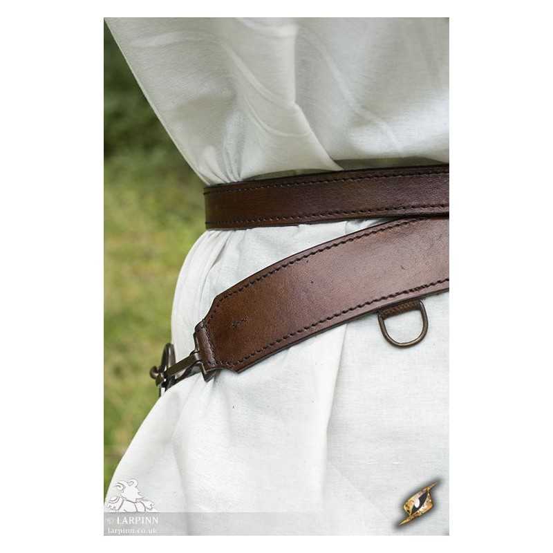 Sword Belt - Brown - Real Leather - LARP Costume