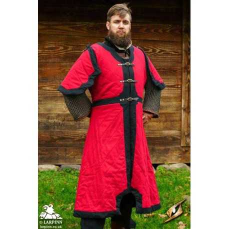 Gambeson - Red/Black LARP Padded Armour Costume